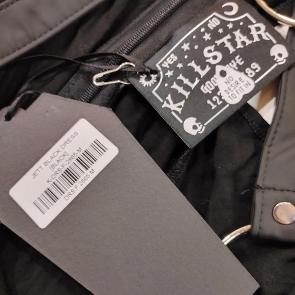 Killstar Jett Black dress Medium - NEW - Picture 5 of 6